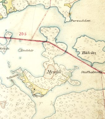 Karta över Myssjö